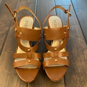 Open toe wedges- never worn